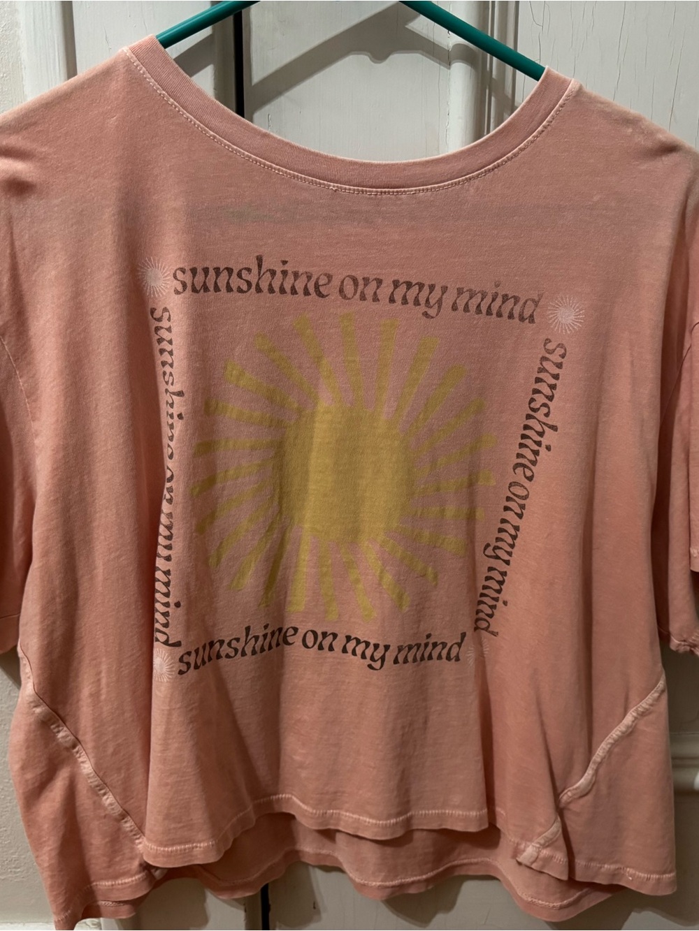American Eagle Outfitters Pink Graphic Sun Tee
